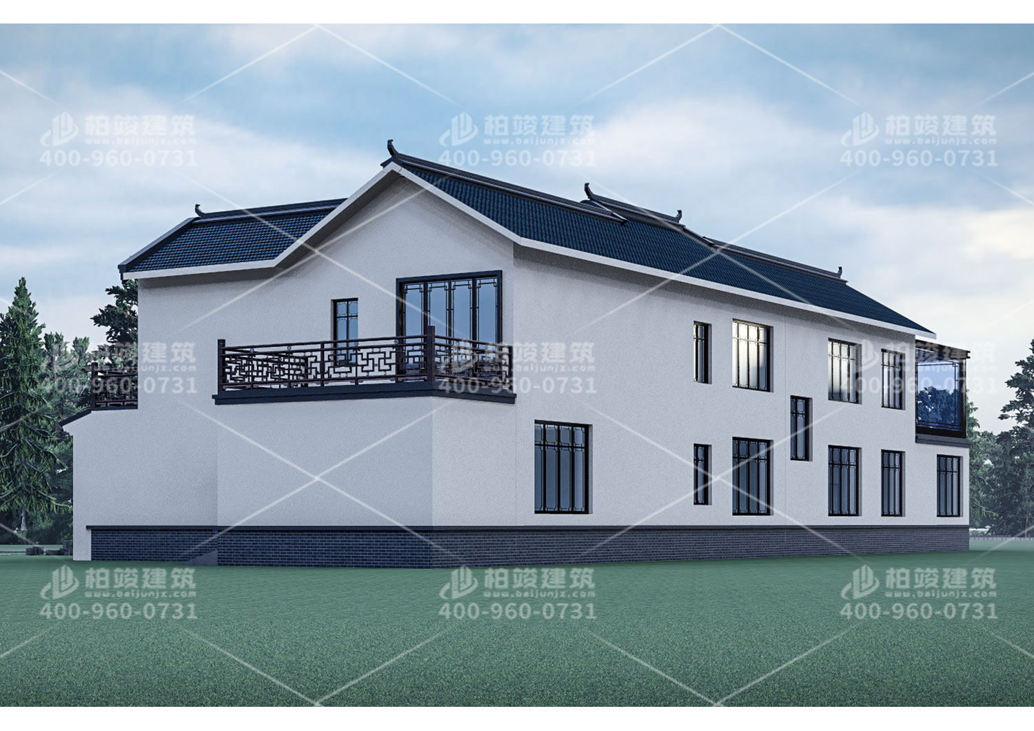 四川省巴中市王总定制的二层庭院别墅，风景宜人看过的人都爱不释手。