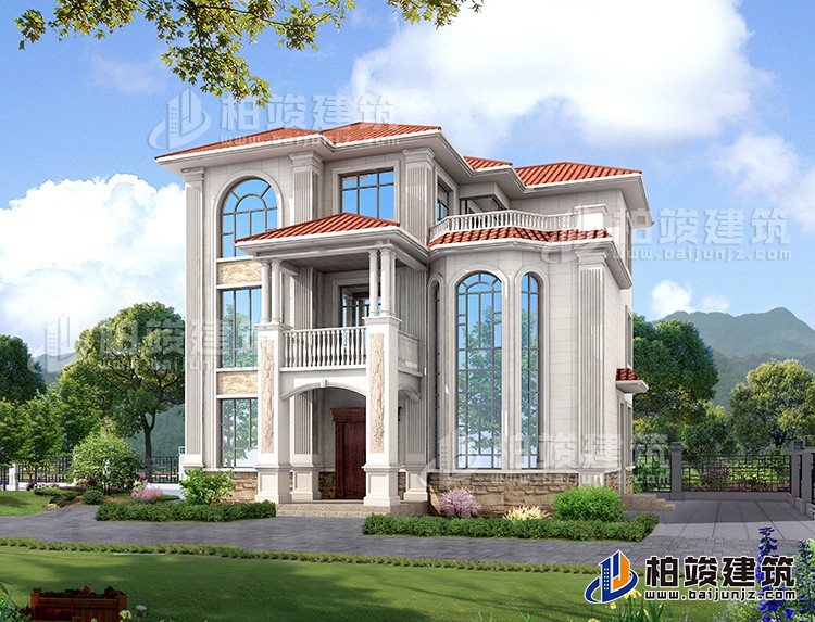 农村住宅设计图，长沙杨老板建大别墅，周围的房子一对比都要羡慕。